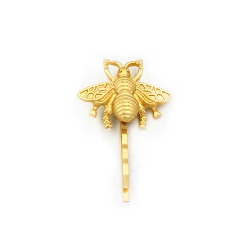 Free People Beehive Matt Gold Hair 2 Barrettes - Picture 3 of 10